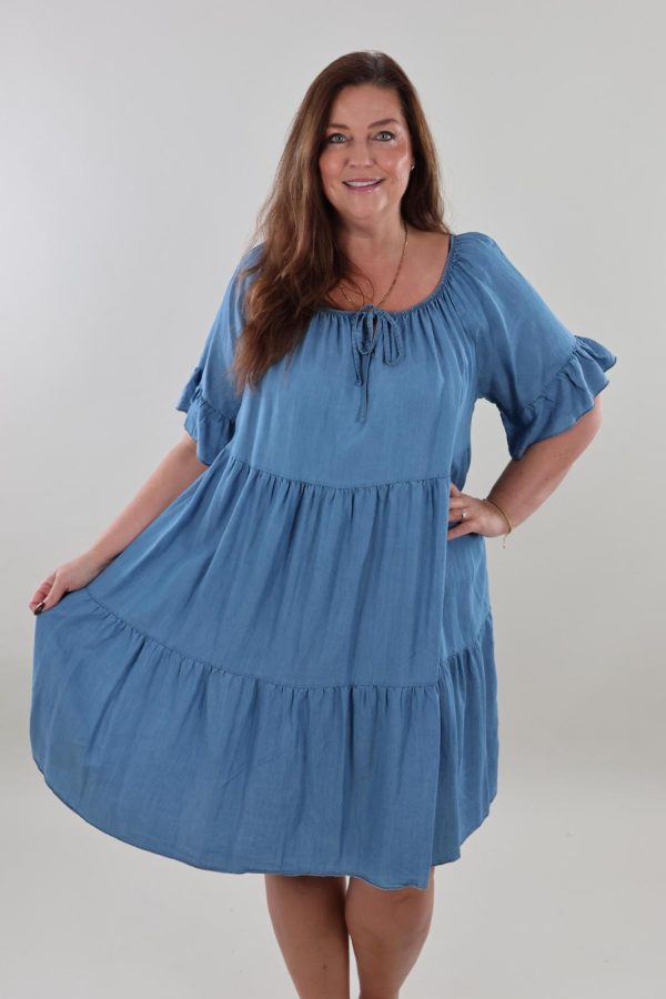 1250 Dress Denim Midi