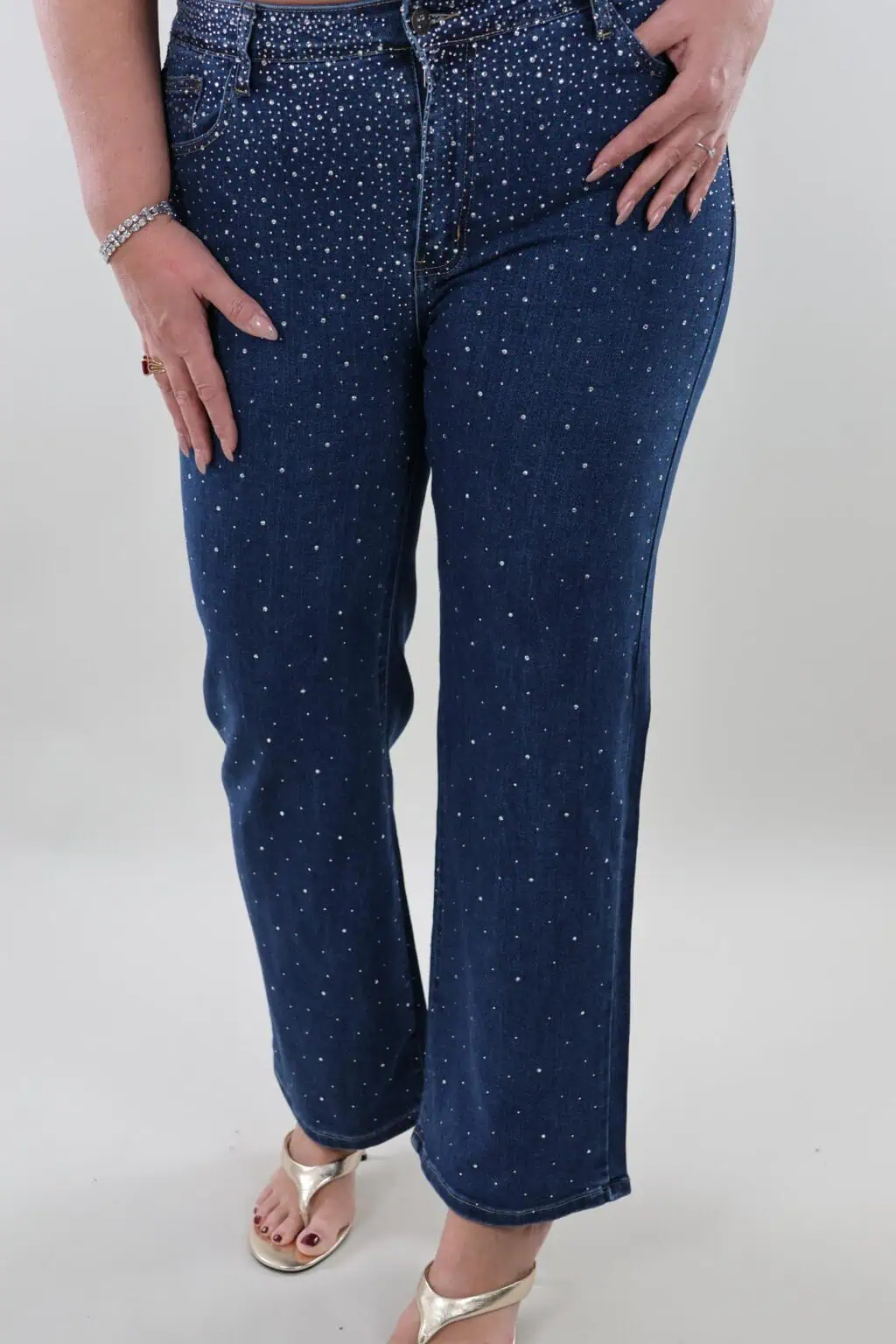 Gratis verzenden - Jeans 5039 sparkle wide leg - Afbeelding 4