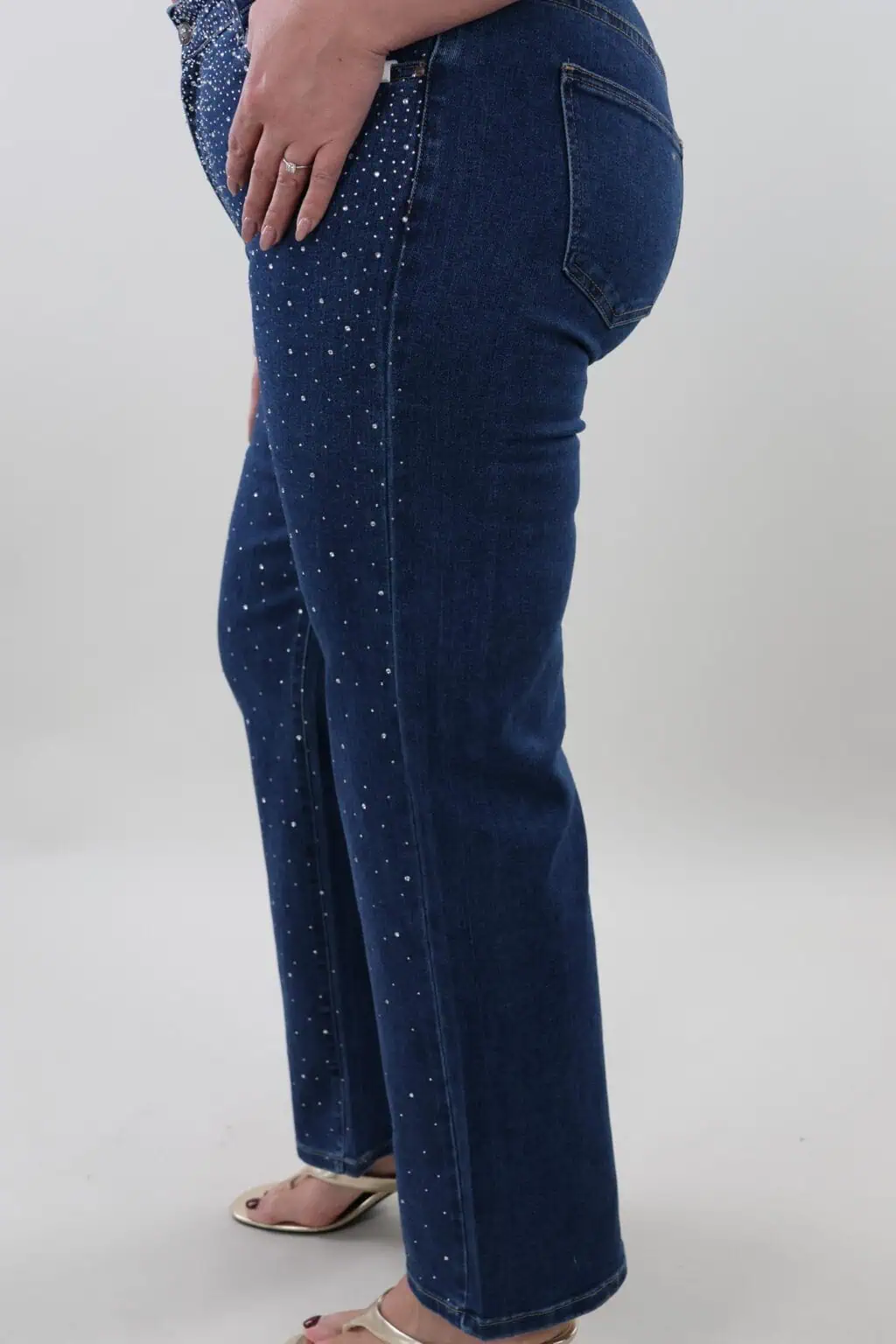 Gratis verzenden - Jeans 5039 sparkle wide leg - Afbeelding 3