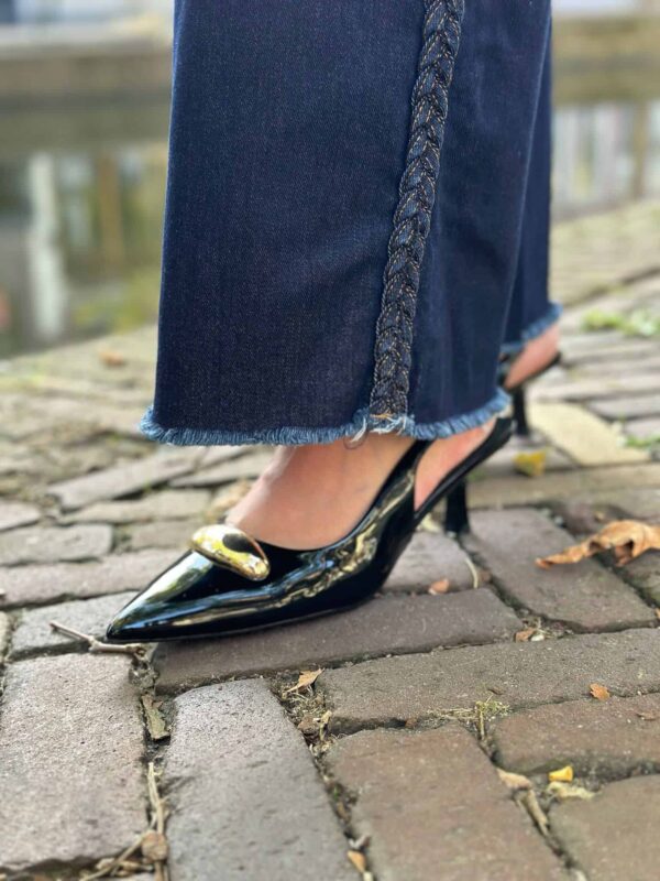 Jeans 6562 vlecht blauw Onderkant v2