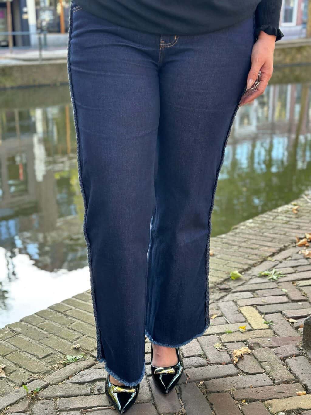 Sale - Jeans 6562 Vlecht Blauw - Afbeelding 4