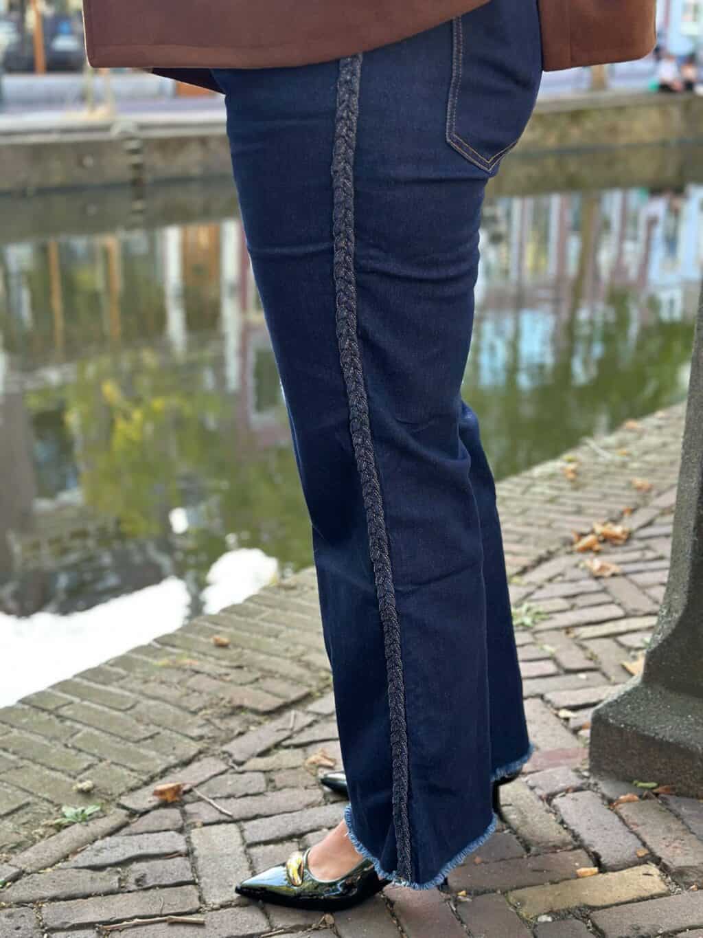 Sale - Jeans 6562 Vlecht Blauw - Afbeelding 5