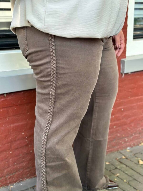 Jeans 6562 vlecht taupe v2