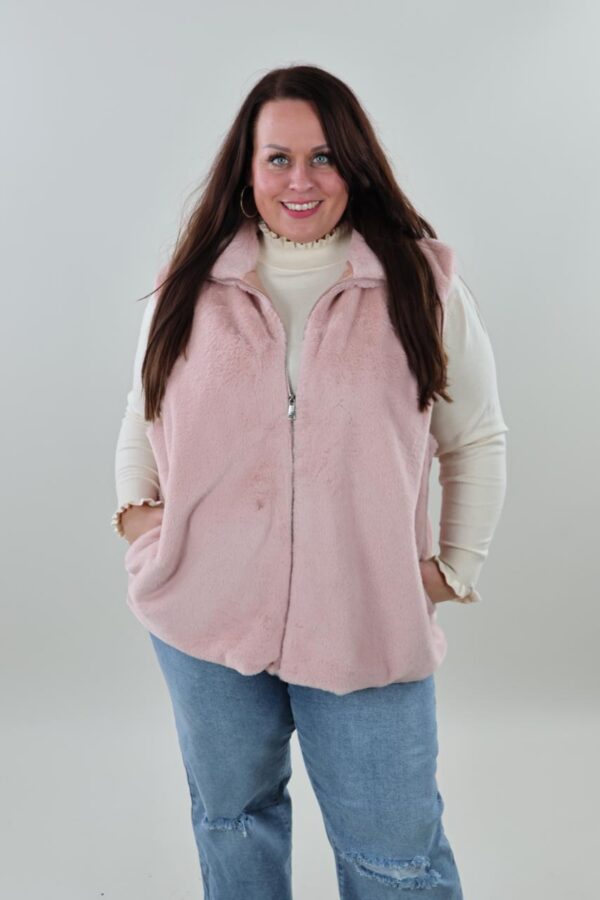 Gratis verzenden - 9215 Fluffy bodywarmer