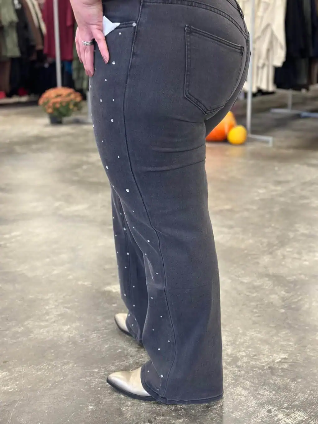Jeans 5045 sparkle wide leg - Afbeelding 4