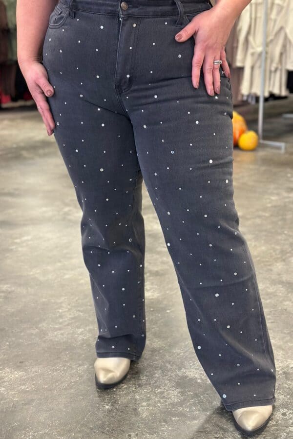 Jeans 5045 sparkle wide leg