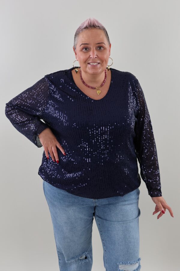 Sale - 9266 Pailletten top