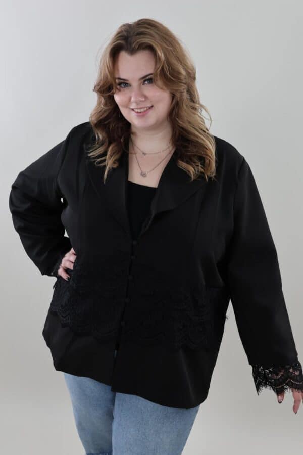 9417 Blazer met lace