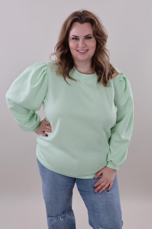 9425 Sweater pofmouw