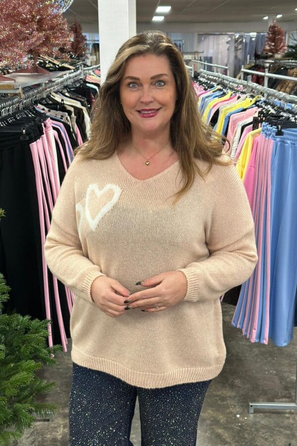 9438 Gebreide trui Hartje