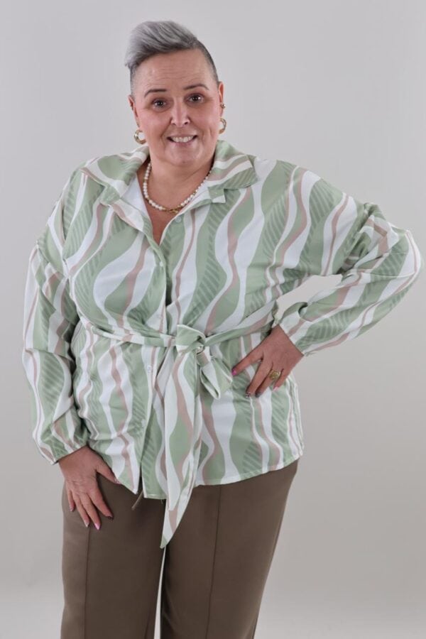 9557 Anna wrap blouse