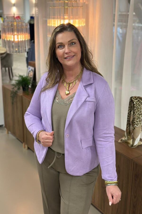 9568 Suède look blazer