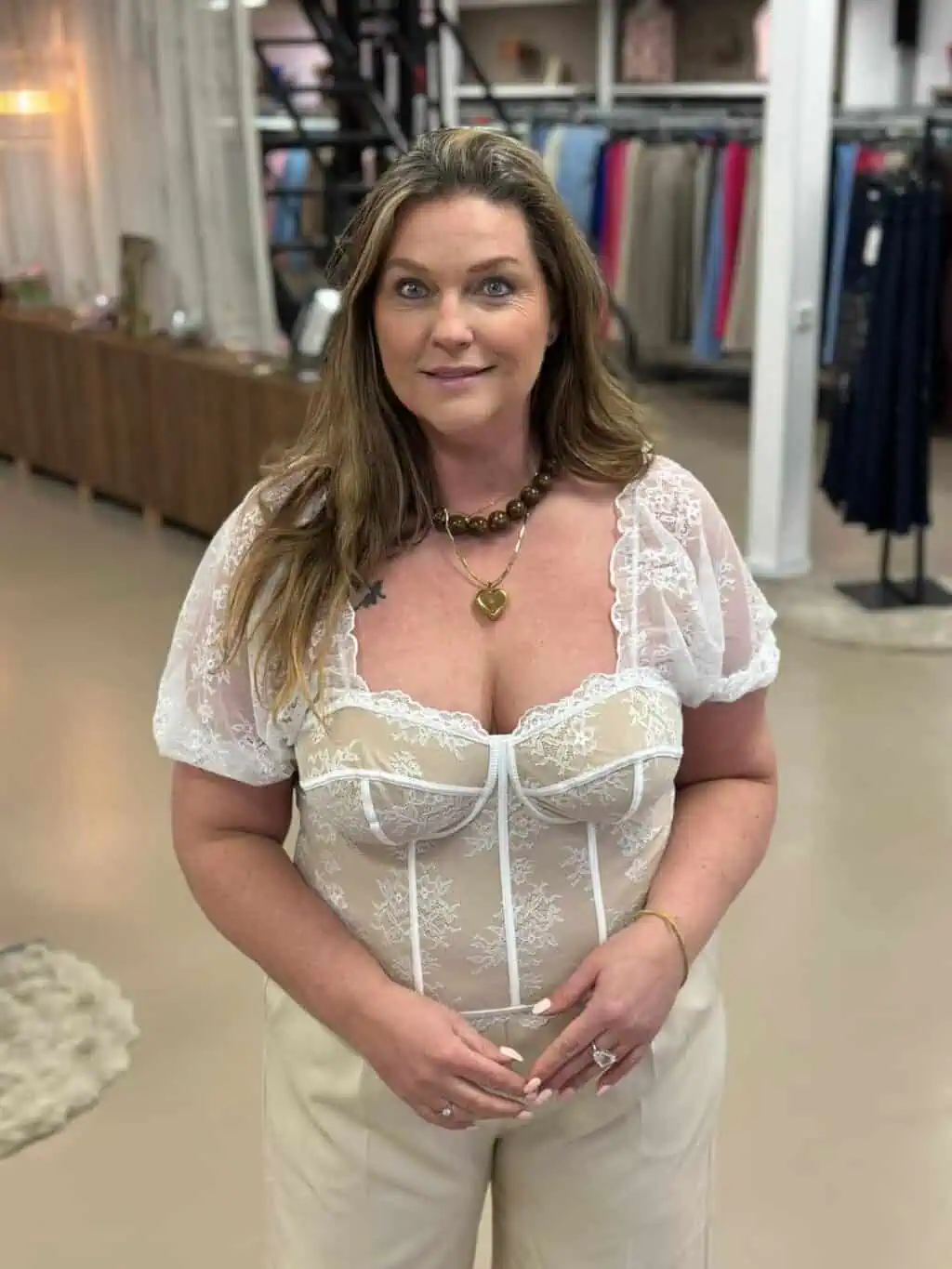 9615 Corset Top Lace - Afbeelding 2