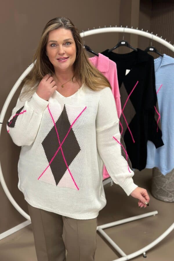 9495 Knitted sweater Diamond