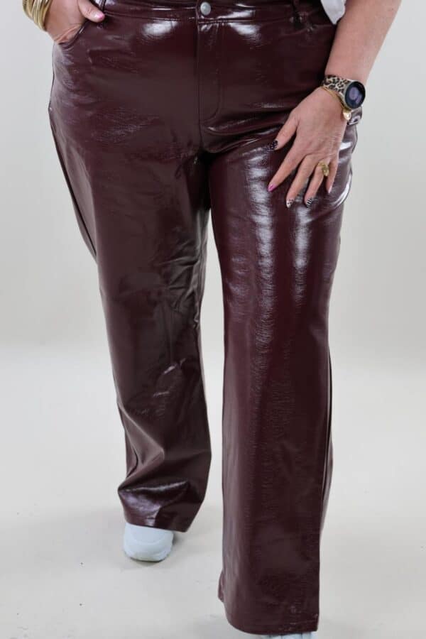 Vero moda 4 vmc tessa Wide Colored Vinyl Pants