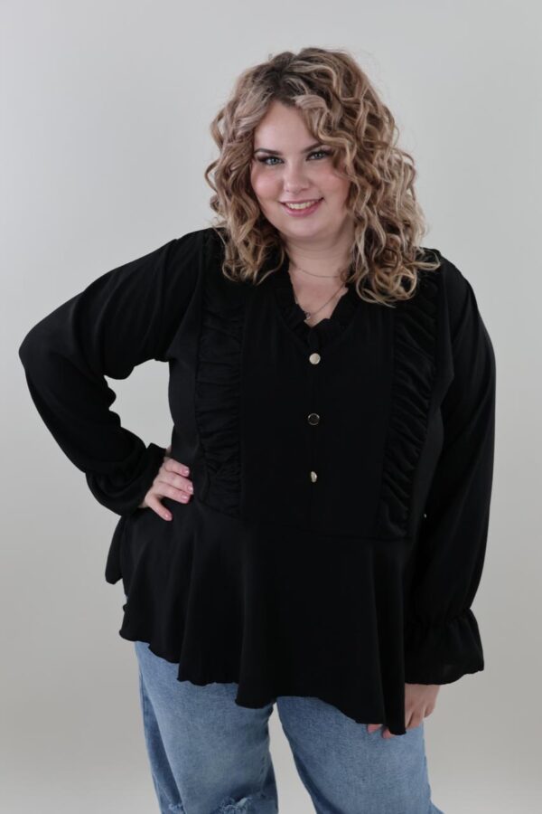 9661 Blouse Ruffle