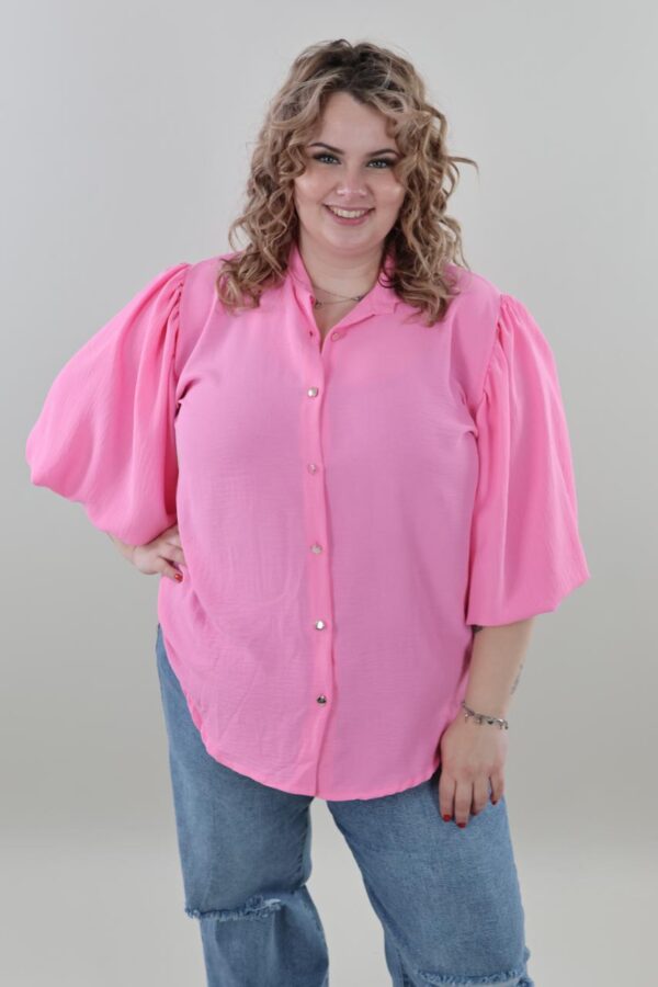 9689 Blouse Pof Short Sleeve