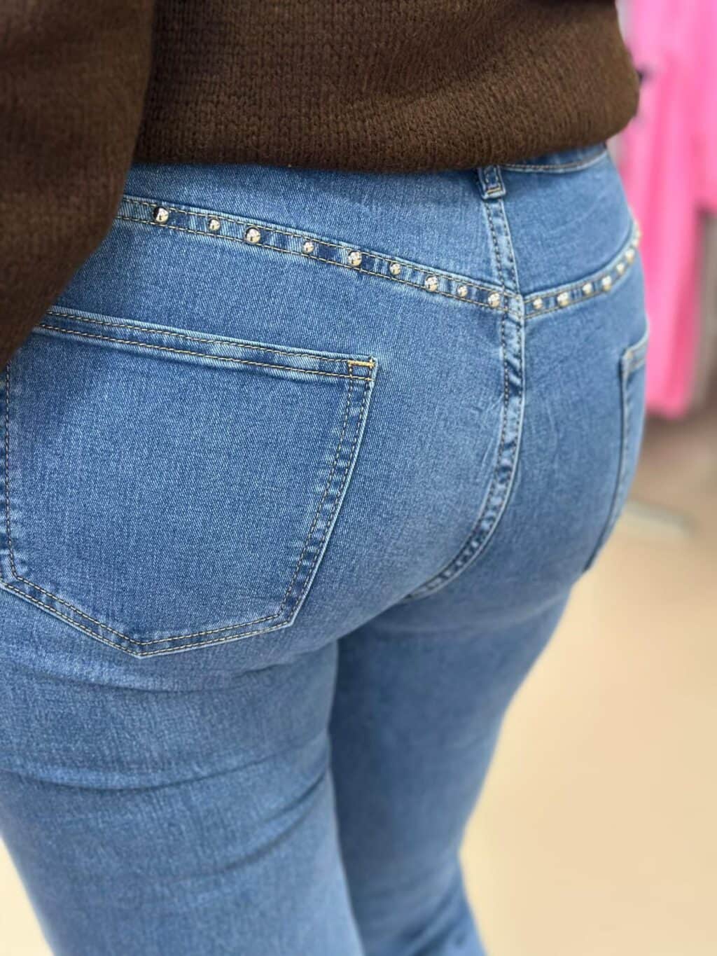 Jeans 6623 Wide leg studs - Afbeelding 2