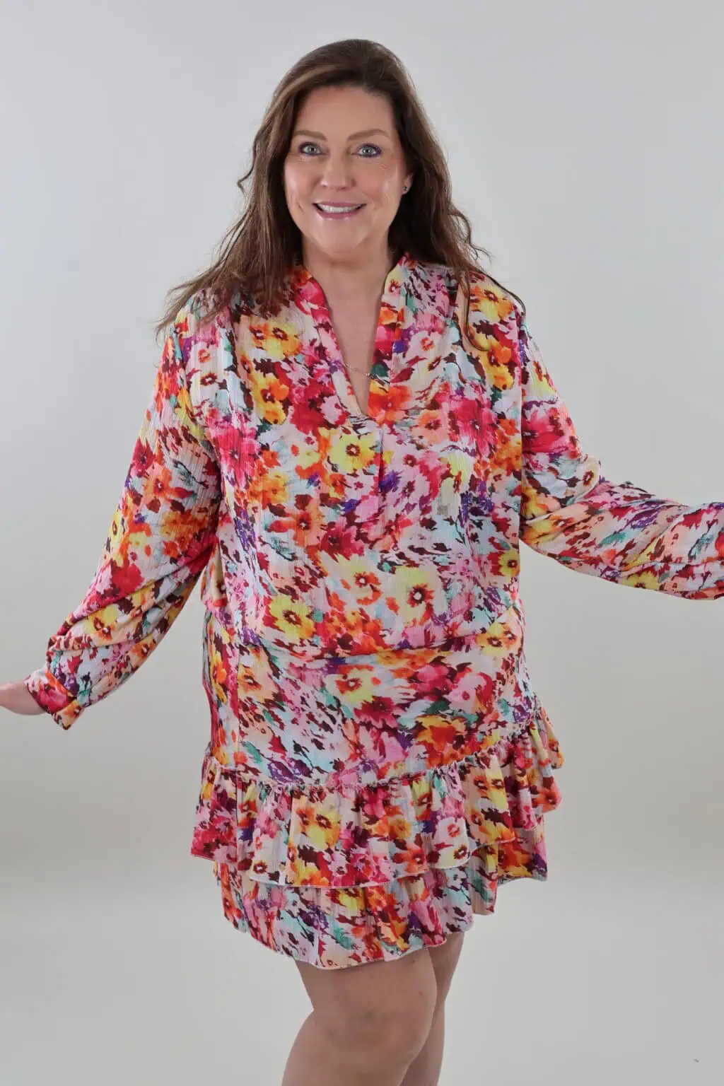 Sale - 9708 Flower blouse - Afbeelding 3