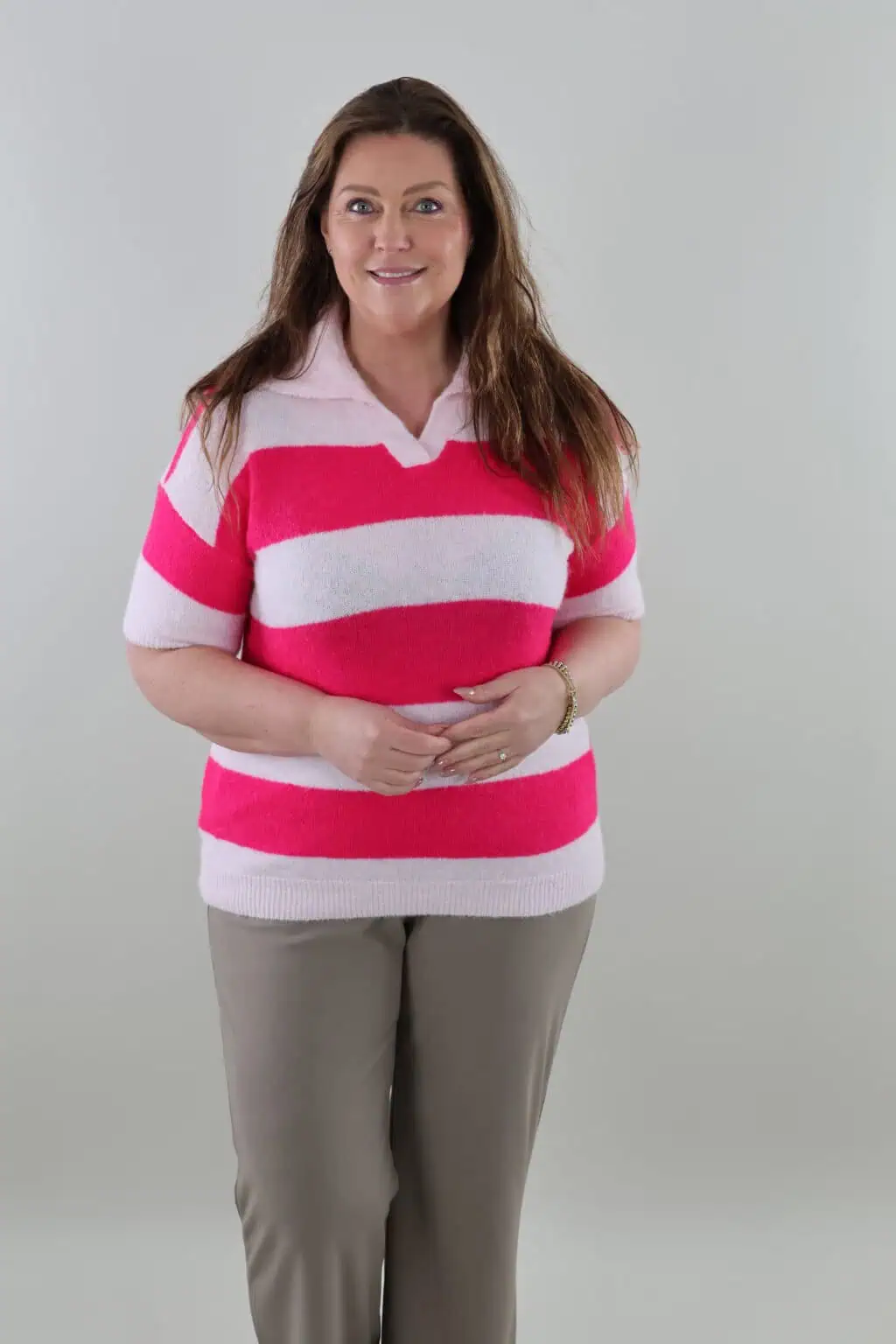 Sale 9714 Stripe sweater - Afbeelding 3