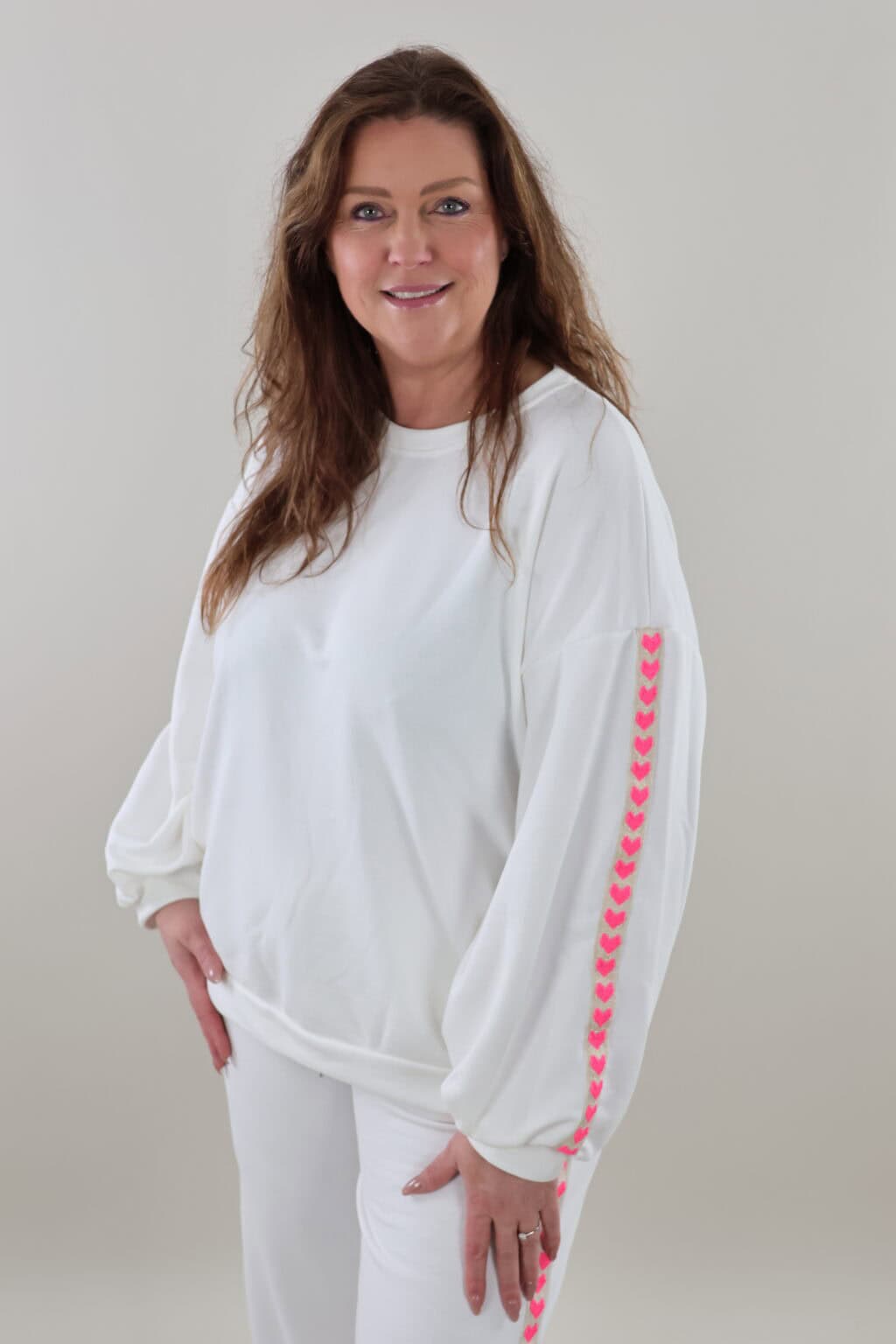 9719 Sweater Heart Stripe - Afbeelding 3