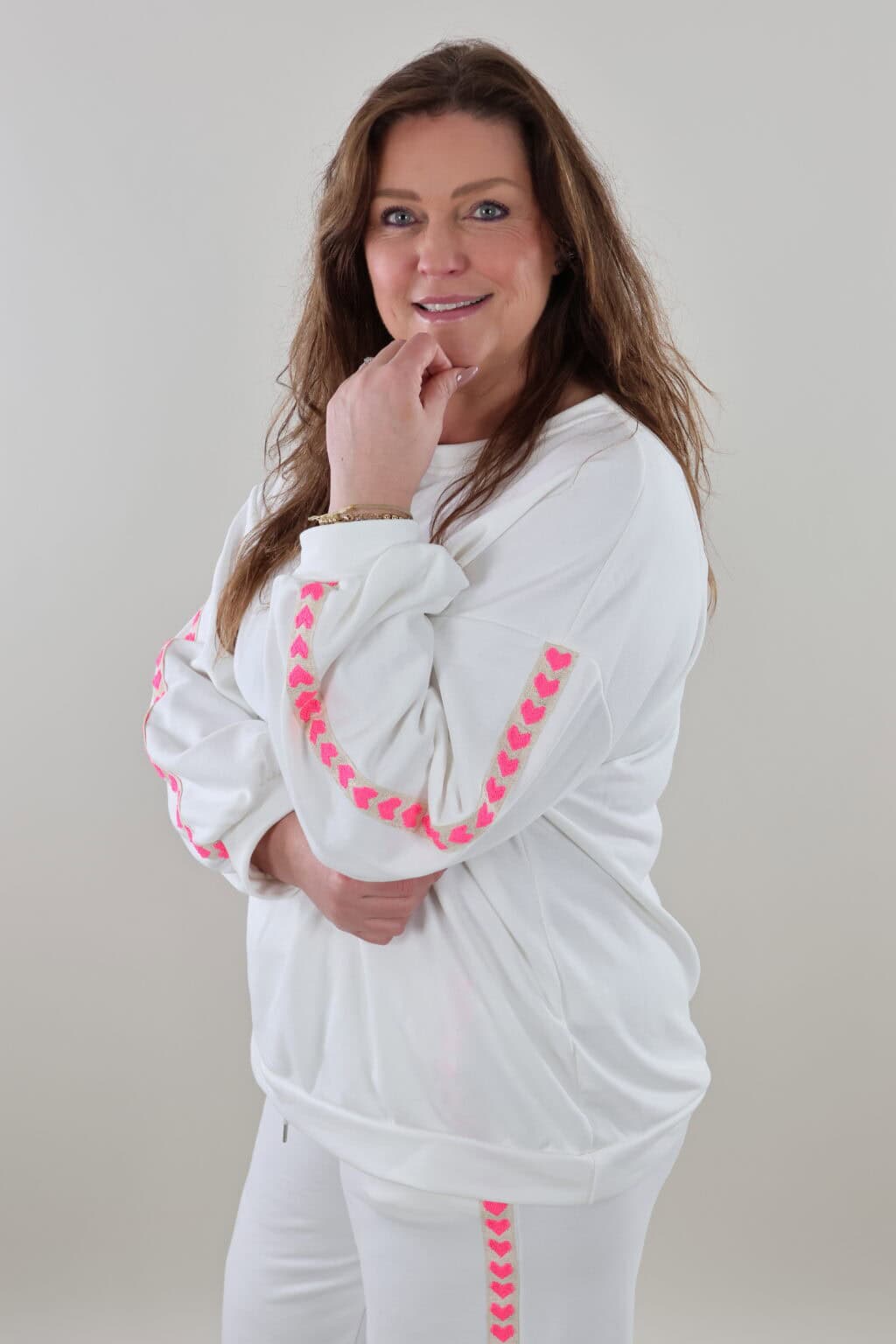 9719 Sweater Heart Stripe - Afbeelding 4
