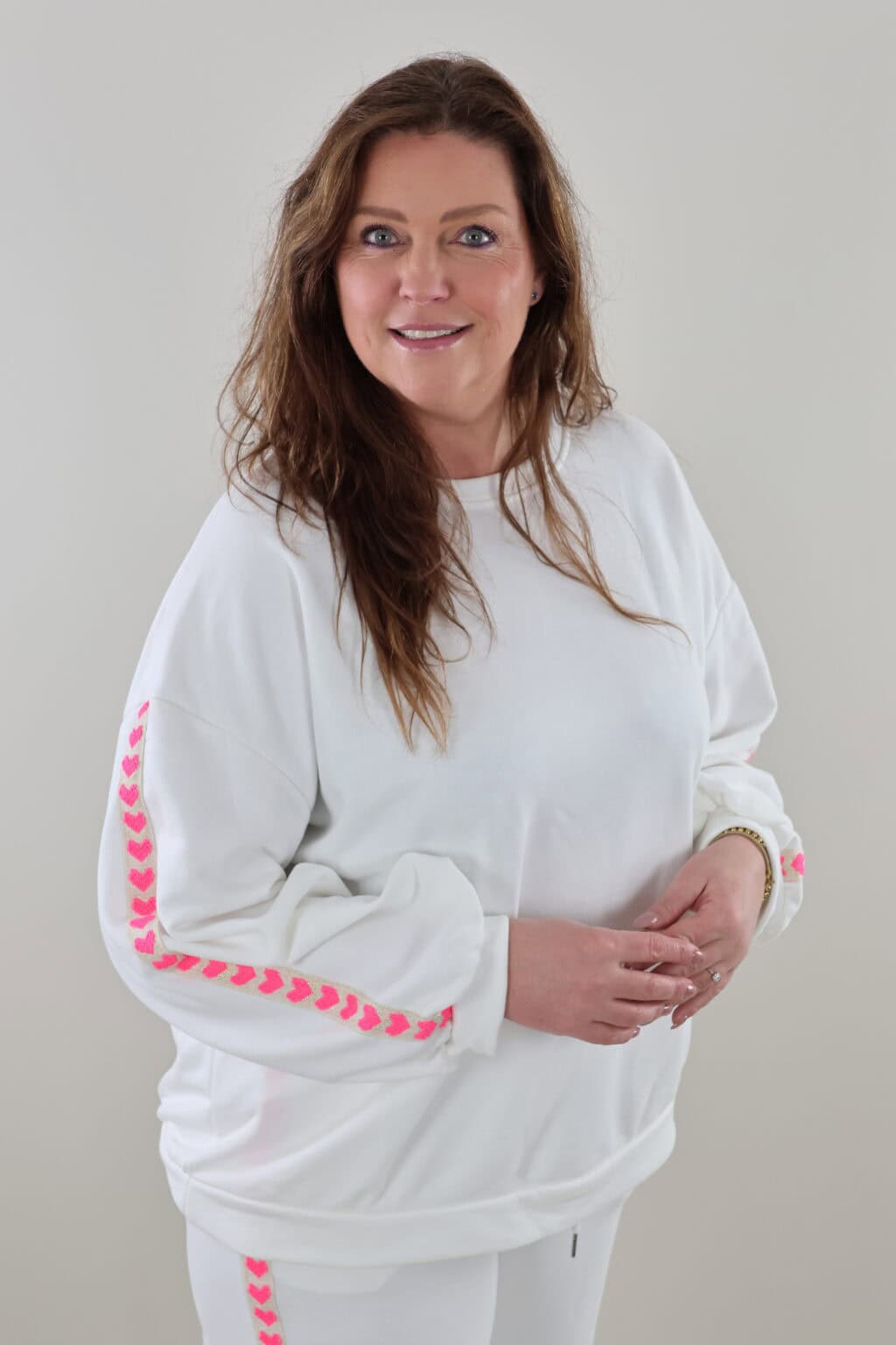 9719 Sweater Heart Stripe - Afbeelding 2