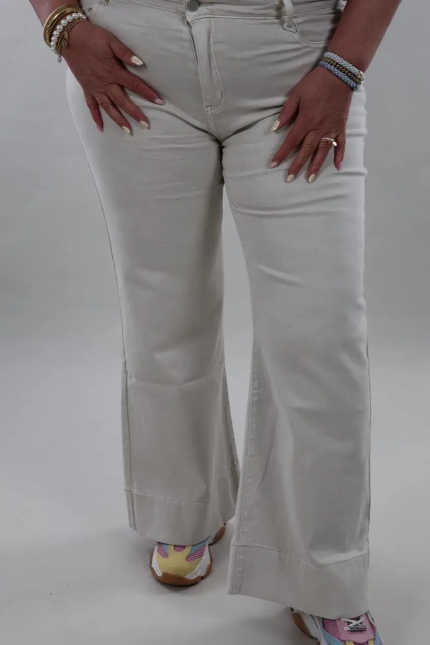 Monday jeans 710 beige voor