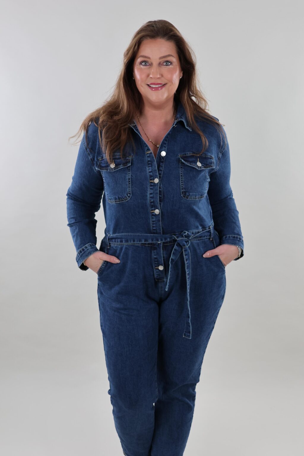Gratis verzenden - Denim broekpak 2116 - Afbeelding 2
