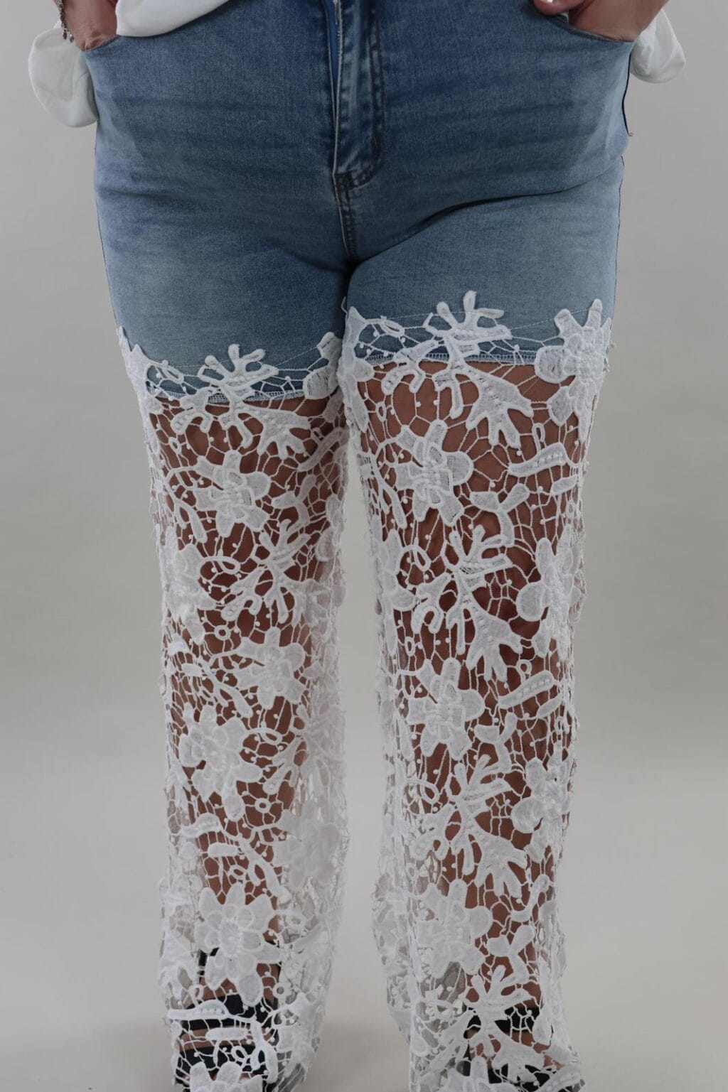 Sale Jeans 6033 Lace Flower - Afbeelding 3