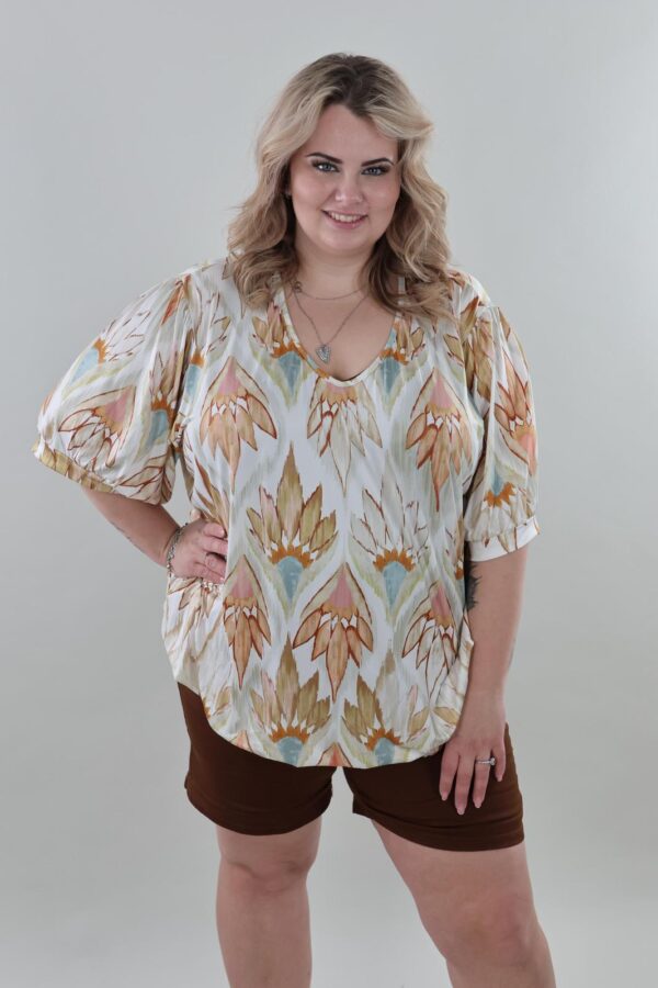 9891 Top Yara Leafs 3/4 mouw