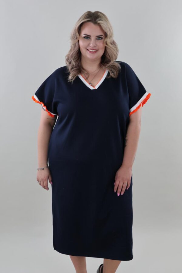 9902 Sweater Dress V-neck