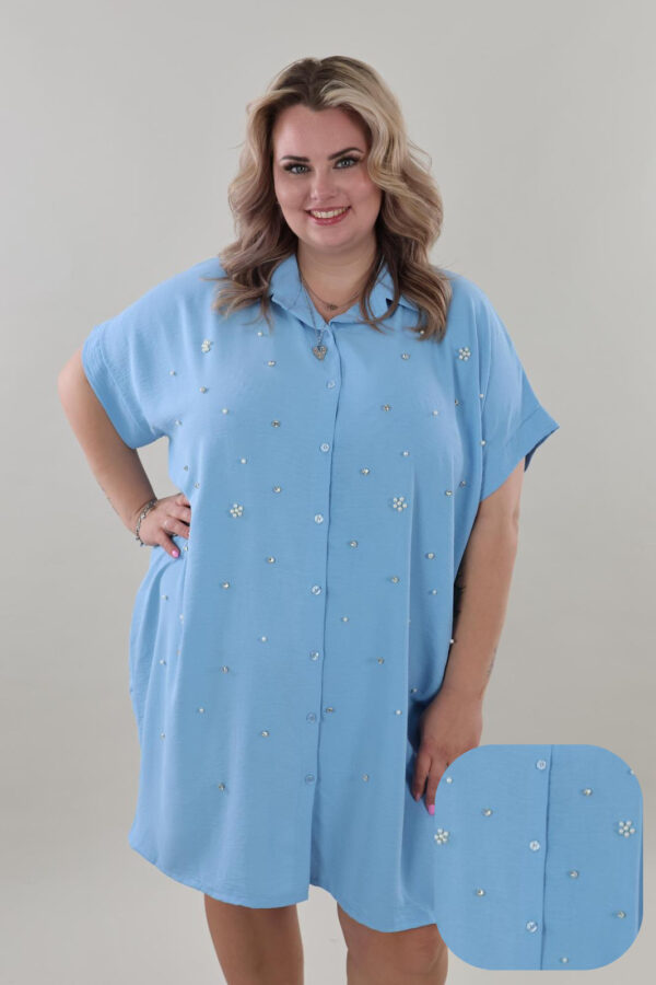 9925 Tunic Dress Pearls