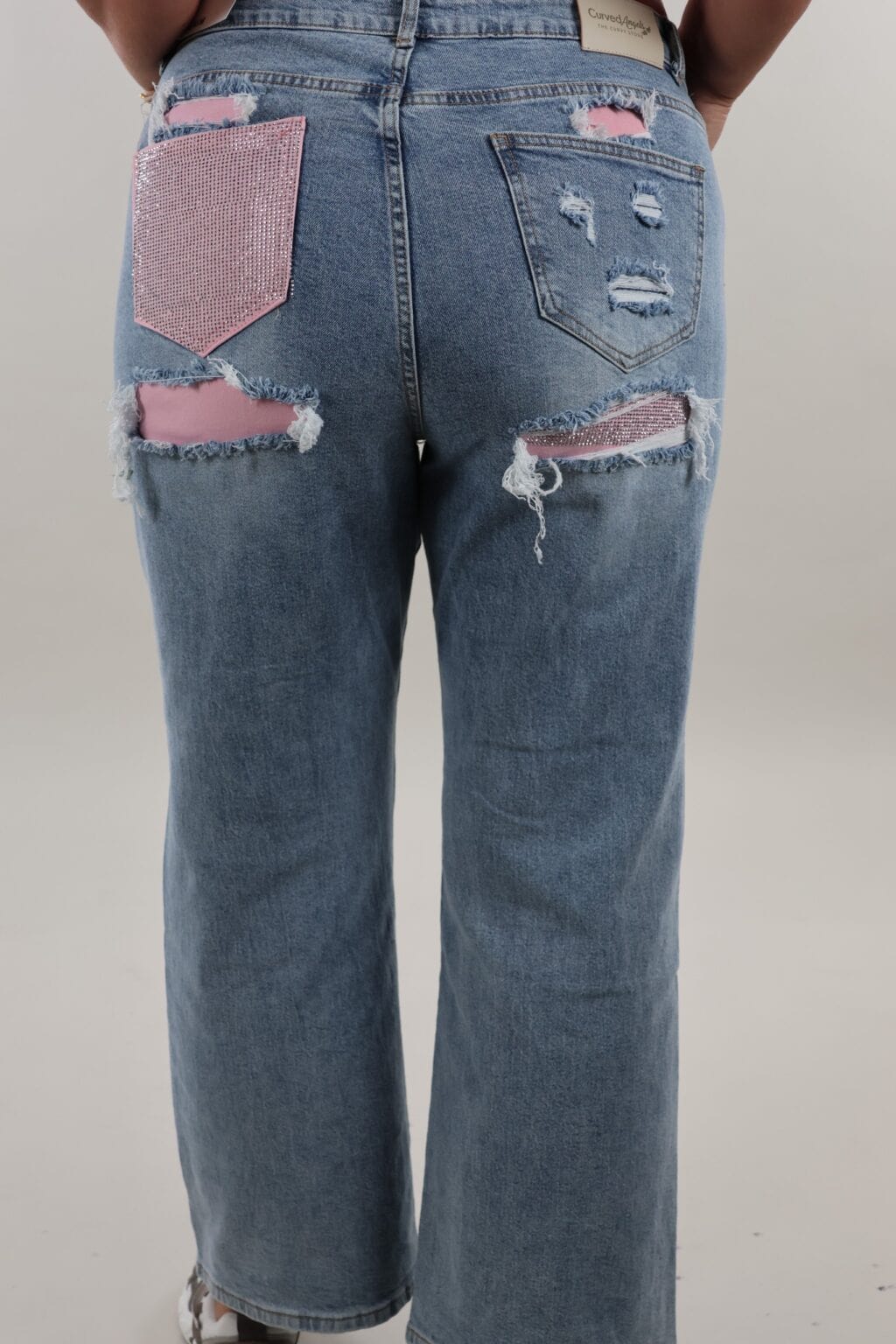 sale - Curved Angels Jeans 1970 wide leg