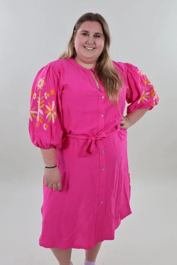 1139 Dress Flower Sleeve