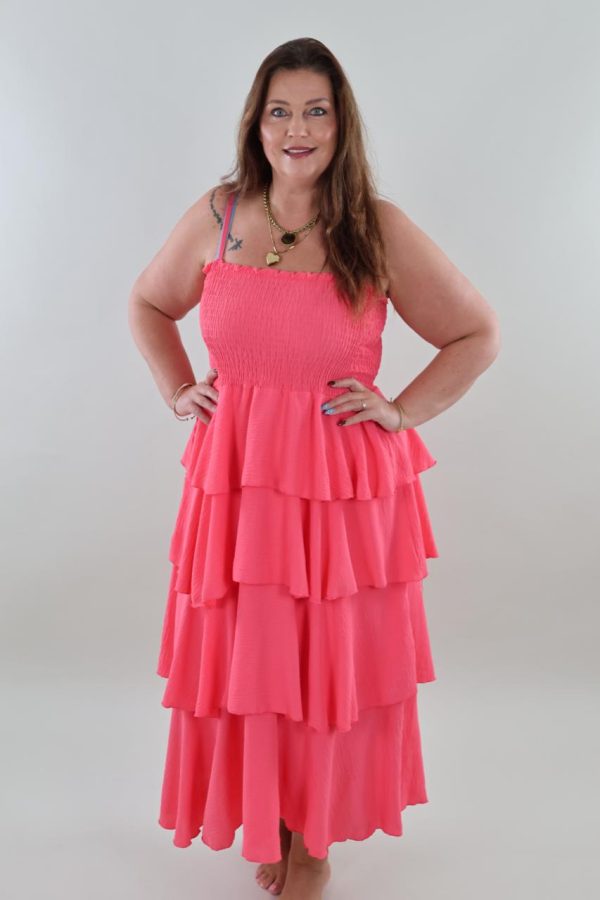 1185 Dress Amber Salsa