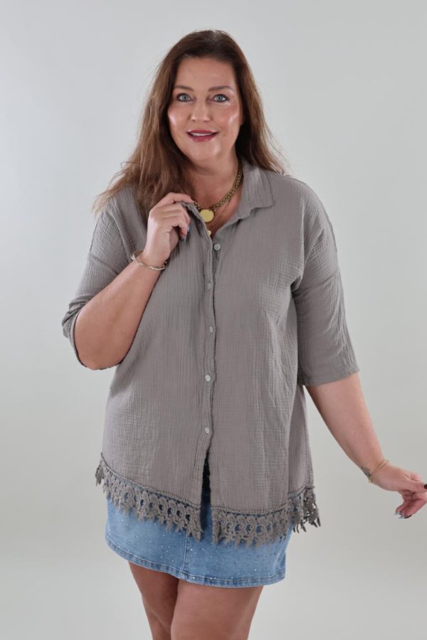 1186 Blouse Cotton Franjes