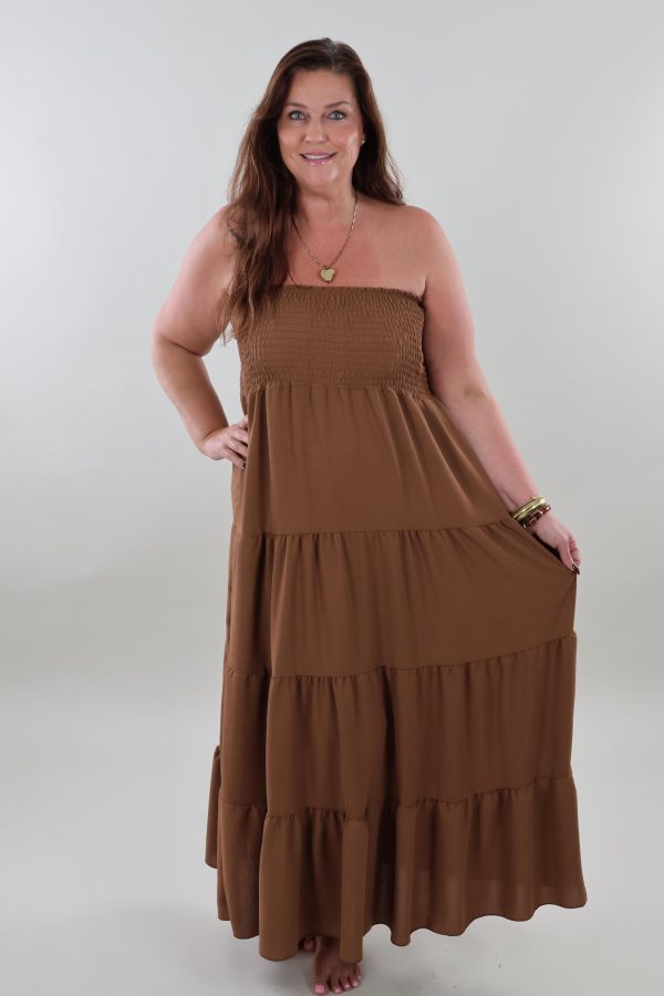1228 Jurk Strapless Maxi