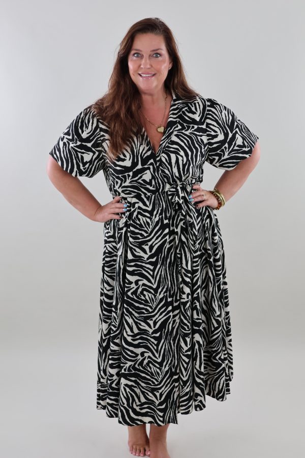 1231 Dress Overslag Zebra