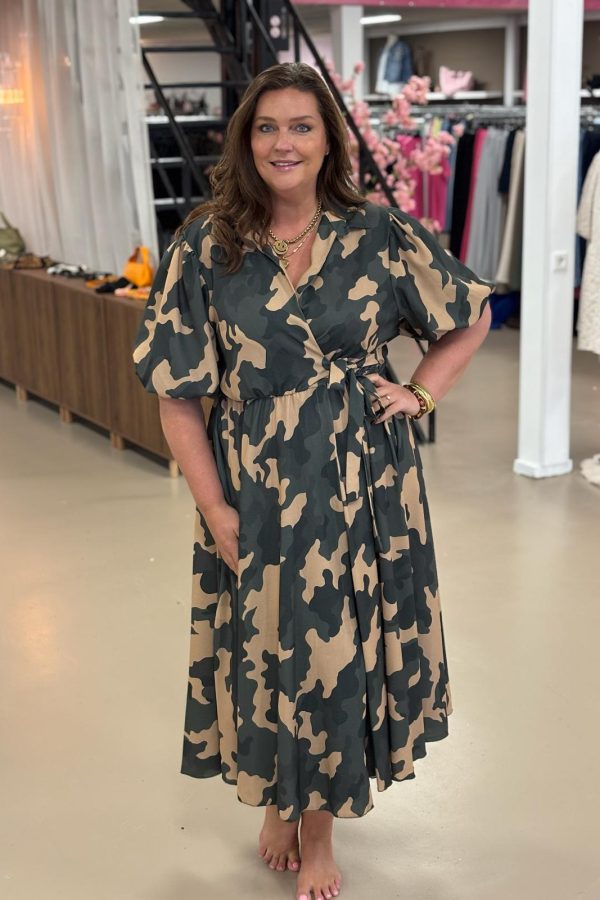 1271 Dress Overslag Army