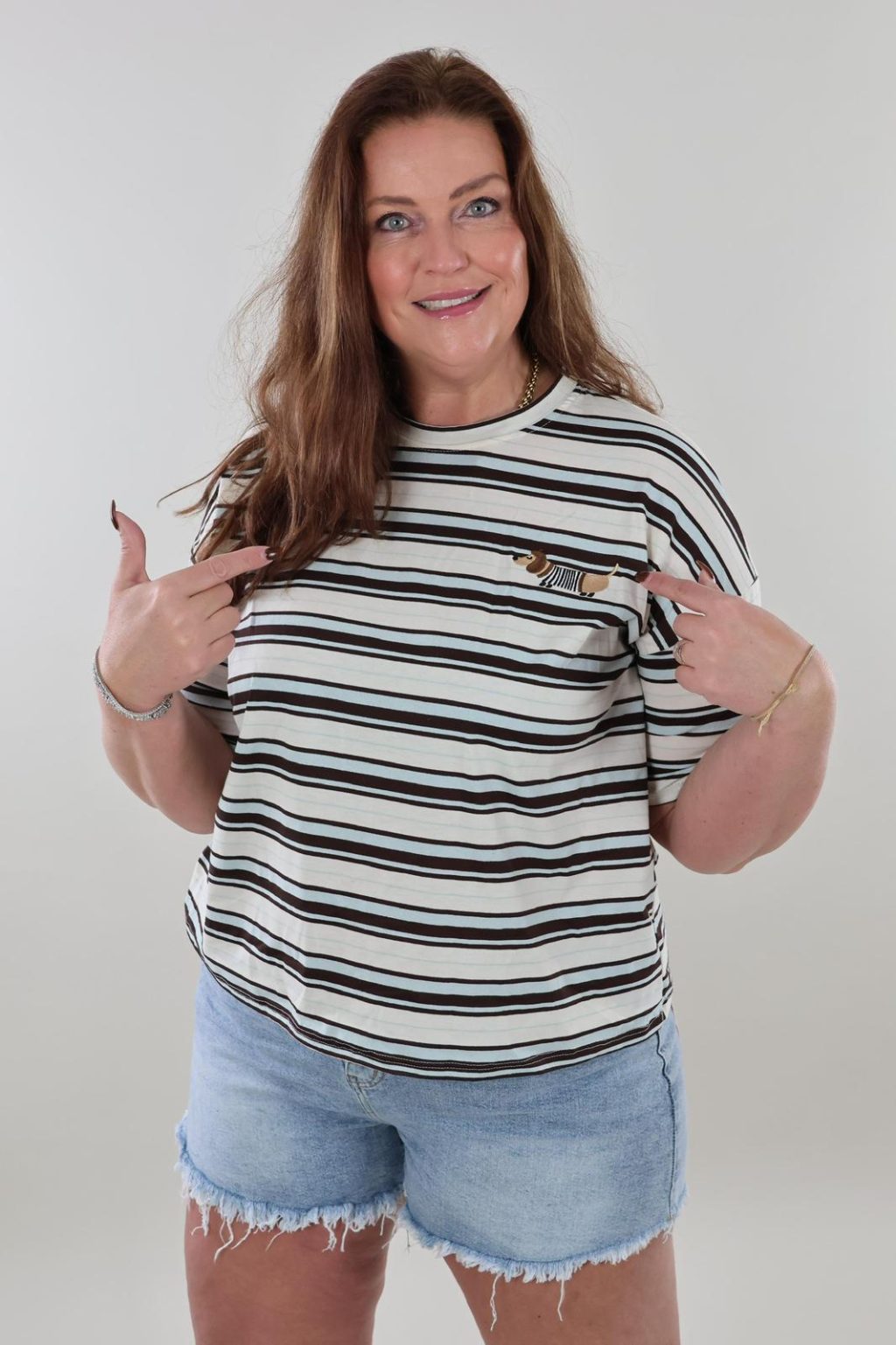 Sale - 1338 Shirt Stripe Teckel - Afbeelding 3