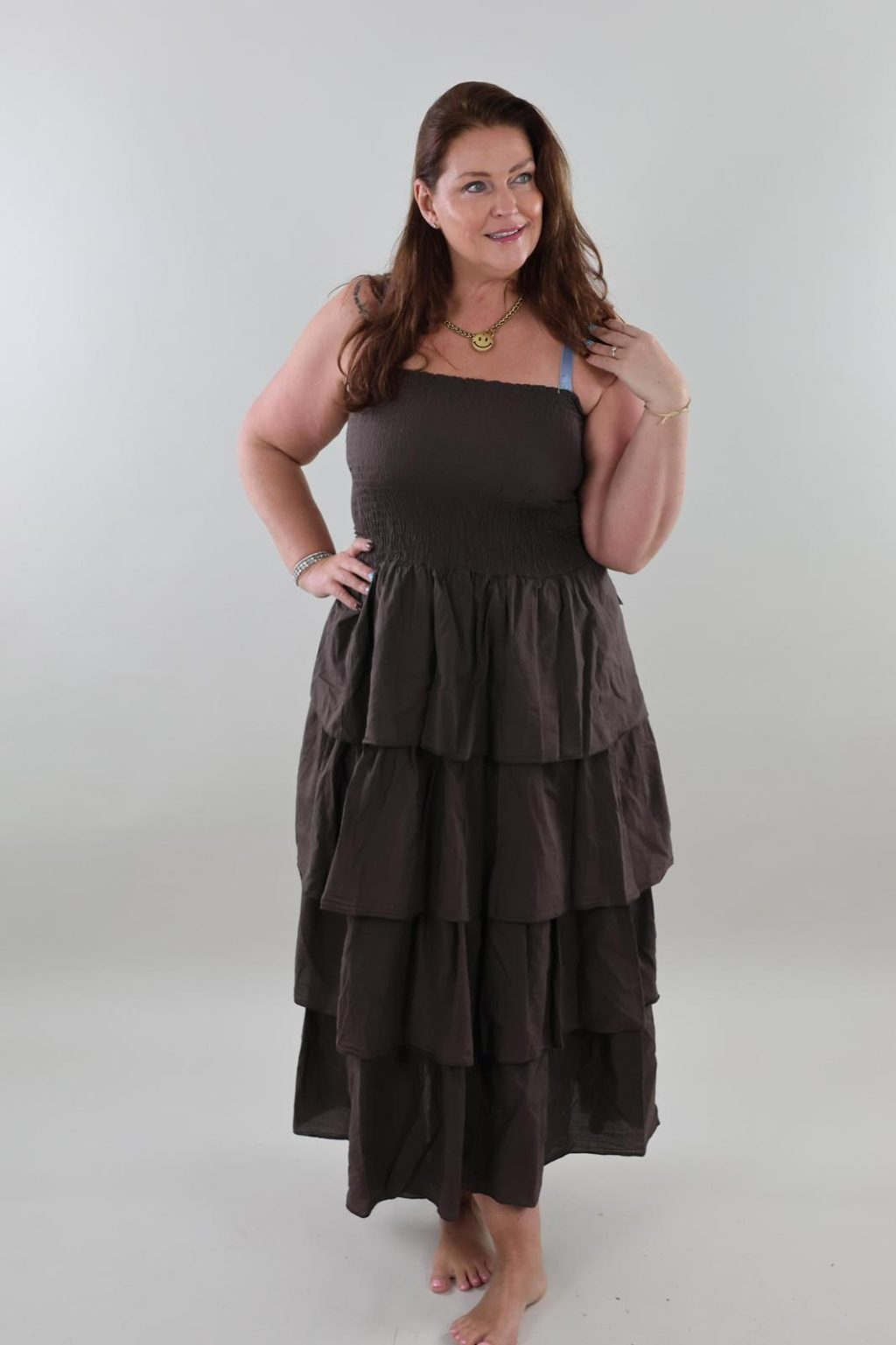 Sale - 1340 Dress Ruffle Strapless - Afbeelding 3