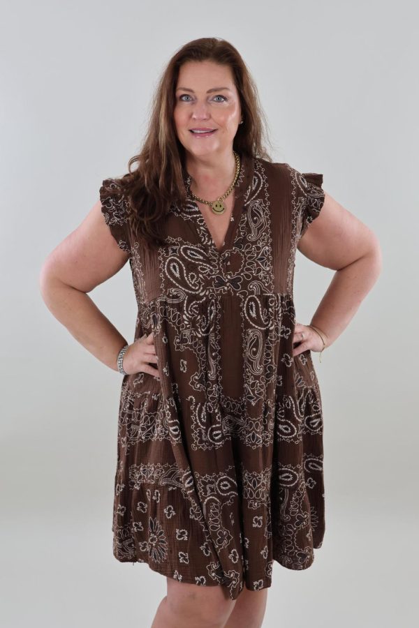 1341 Dress Boho Paisley