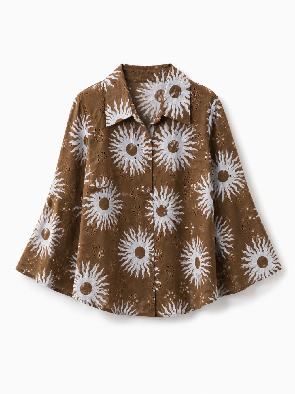 Sale - 1360 Blouse Broderie Sun - Afbeelding 4