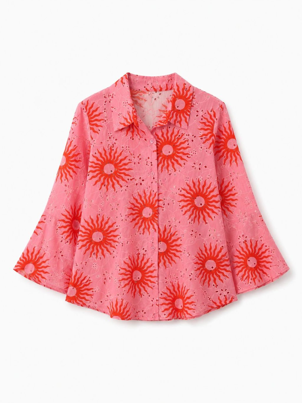Sale - 1360 Blouse Broderie Sun - Afbeelding 5