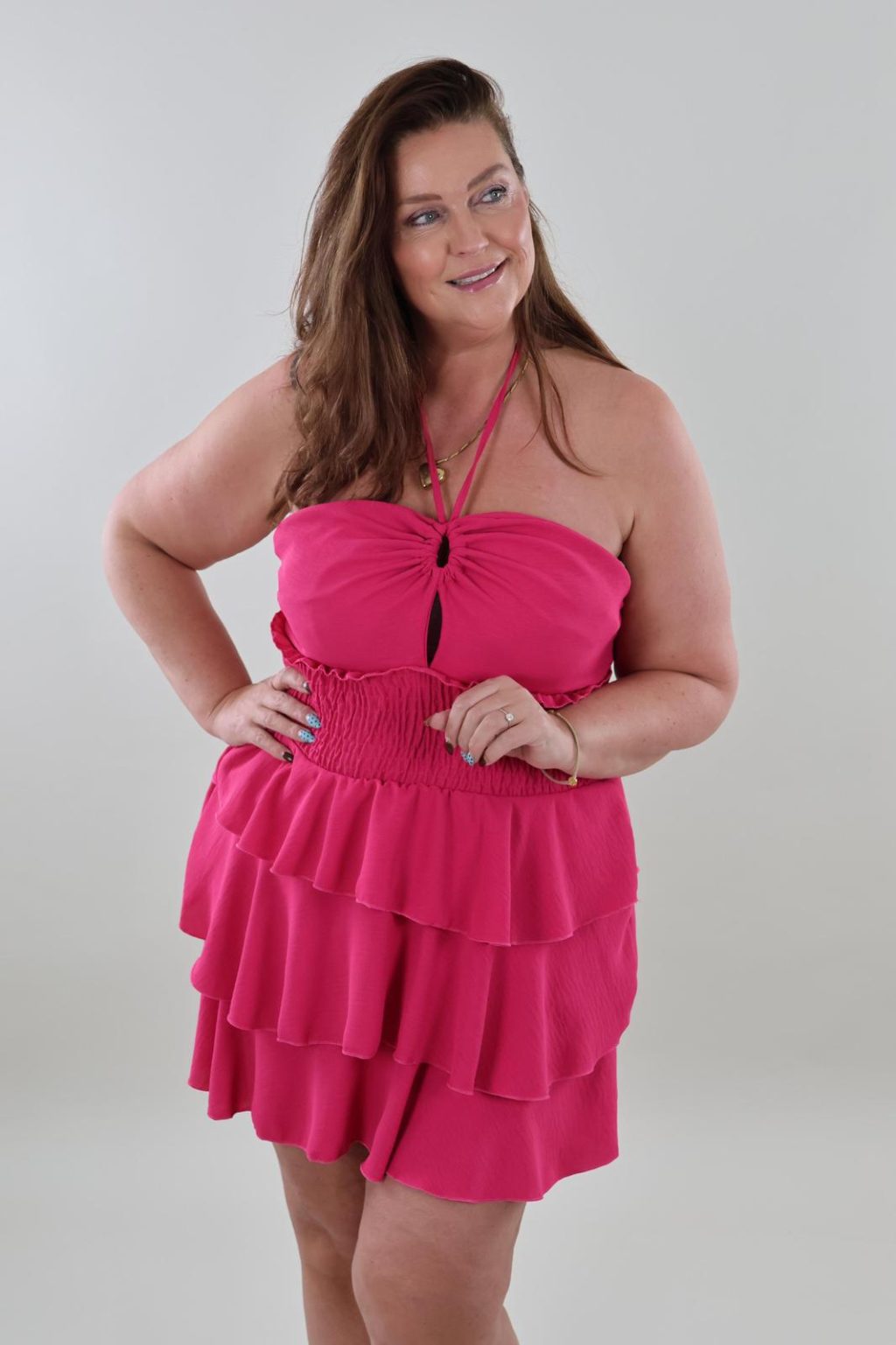 Sale - 1362 Dress Boho Bandeau - Afbeelding 2