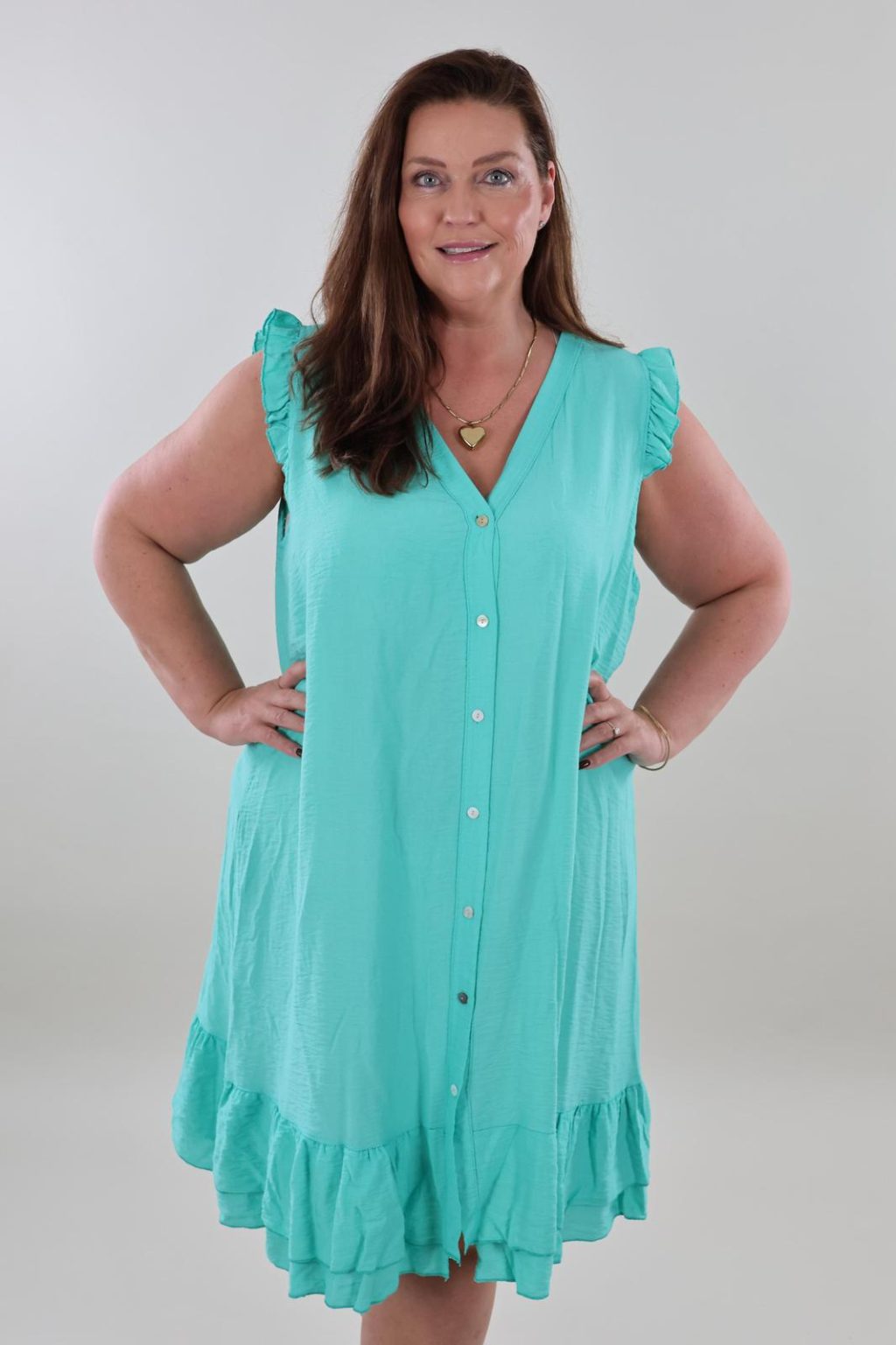 Gratis verzenden - 1370 Dress Ruffle - Afbeelding 3