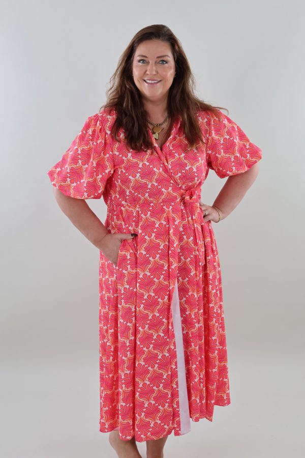 1300 Dress Retro print Maxi
