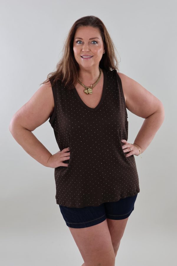 1309 Hemdje Sparkle V-Neck