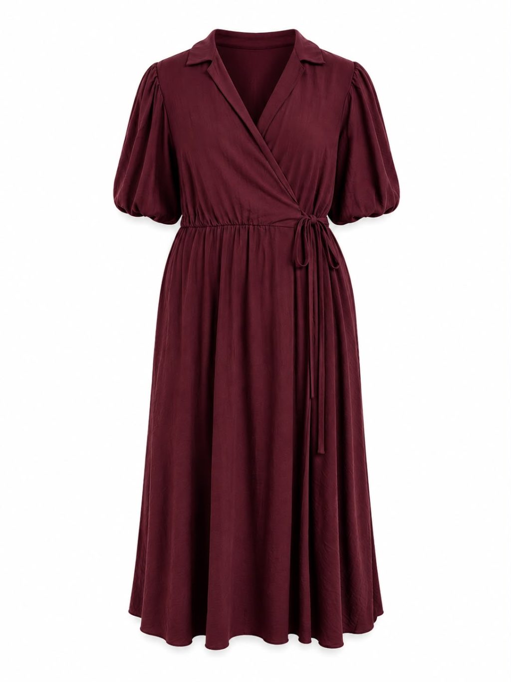 Sale - 1265 Dress Overslag Basic Maxi - Afbeelding 3